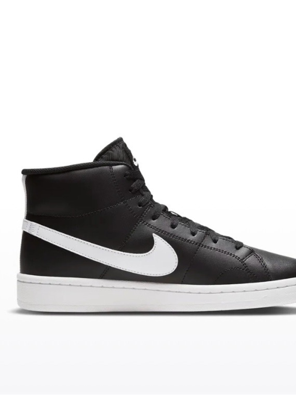 Size 11.5 - Nike Men’s Court Royale 2 Mid Black Onyx Shoe CQ9179-001 No Lid - Picture 2 of 8